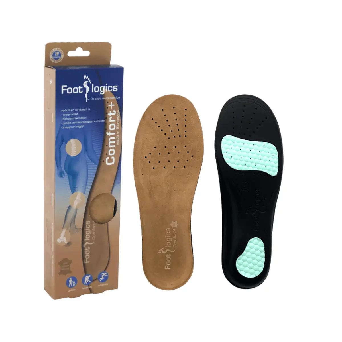 Footlogics Comfort Plus inlegzolen voor hielspoor