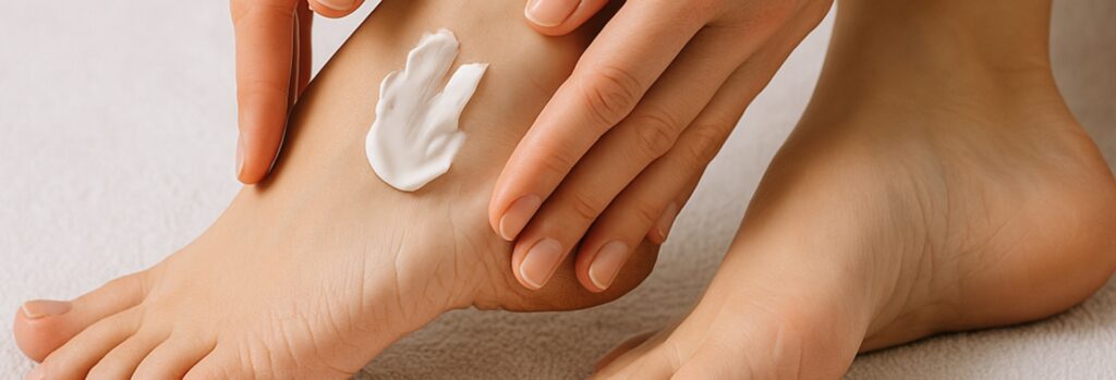 smeren creme bij hielkloven